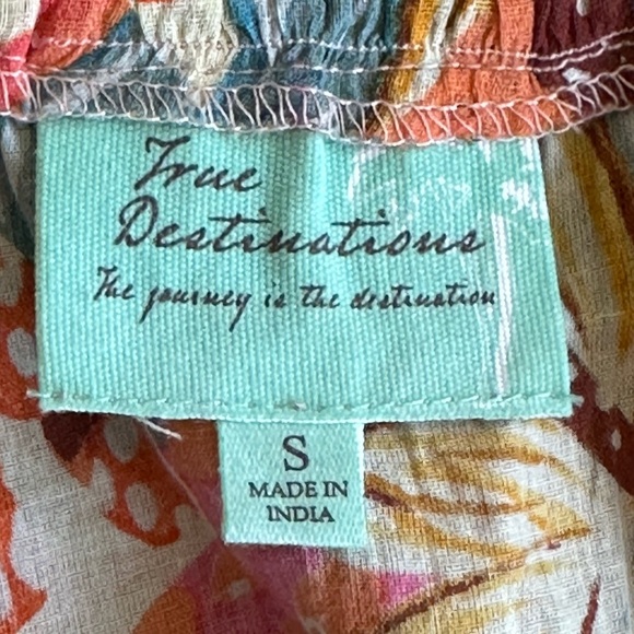 True Destinations | Boho Floral Tiered Sleeveless Knee Length Dress - Picture 6 of 9